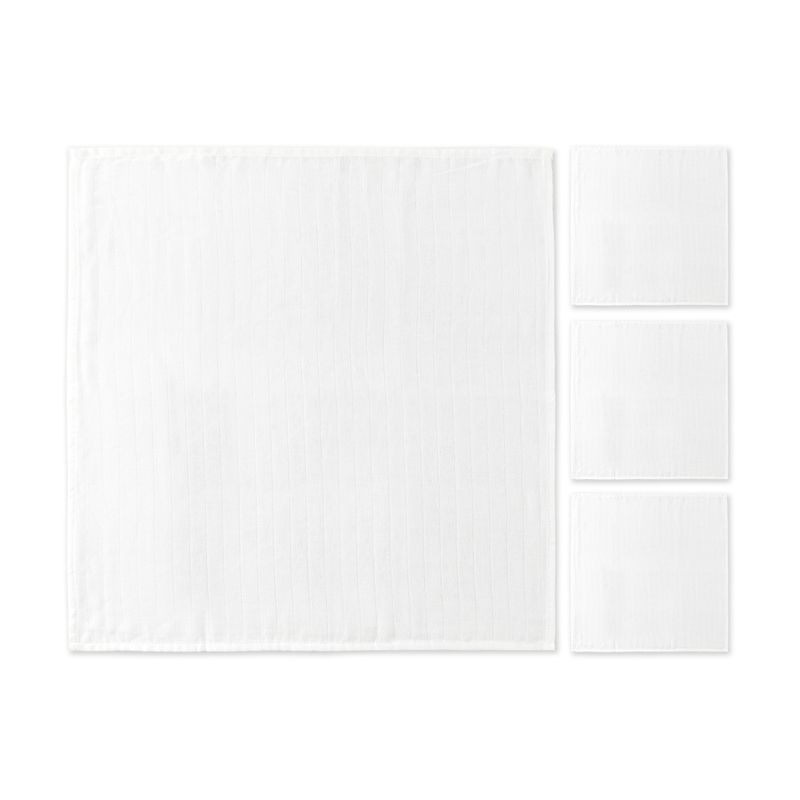 客製 滿版 純棉印花  嬰兒 洗澡巾 包巾 Muslin 組合 (二重紗)