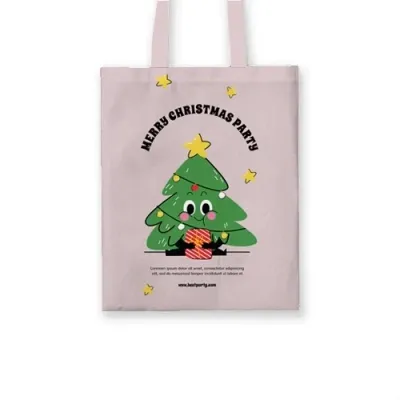 聖誕節 插畫 單層 A4 平面 提袋