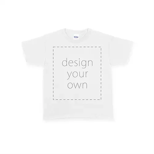 客製 局部 印花 兒童 純棉 白色 吉爾登 T恤 t shirt (直噴)