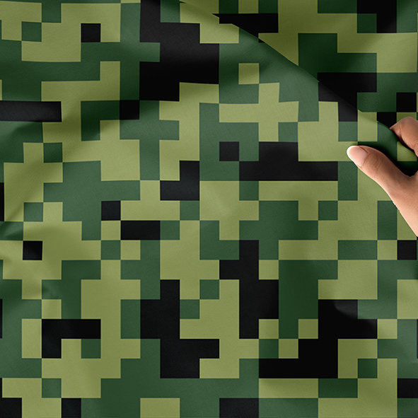 [設計圖樣] 軍綠 迷彩 馬賽克 Green mosaic camouflage