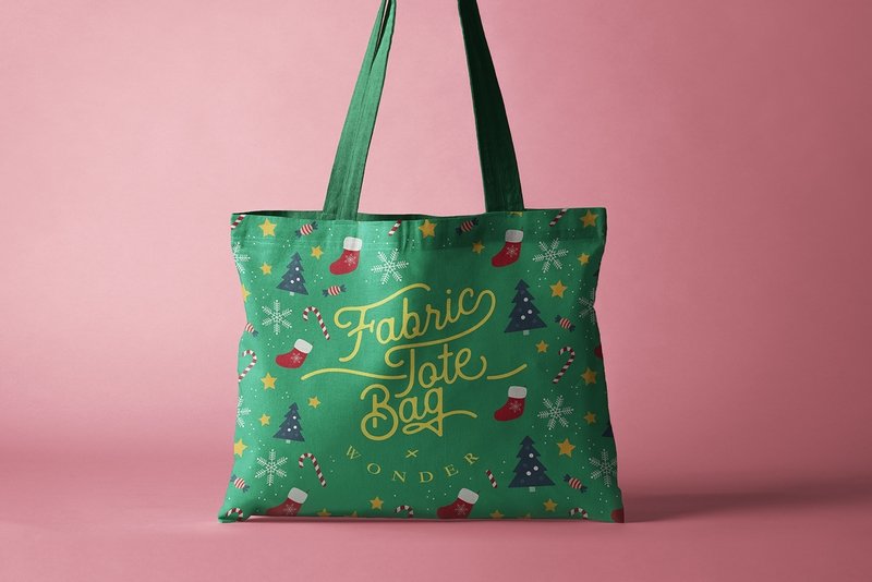 [設計圖樣] 聖誕 綠色 兒童 元素 布花 Christmas green pattern