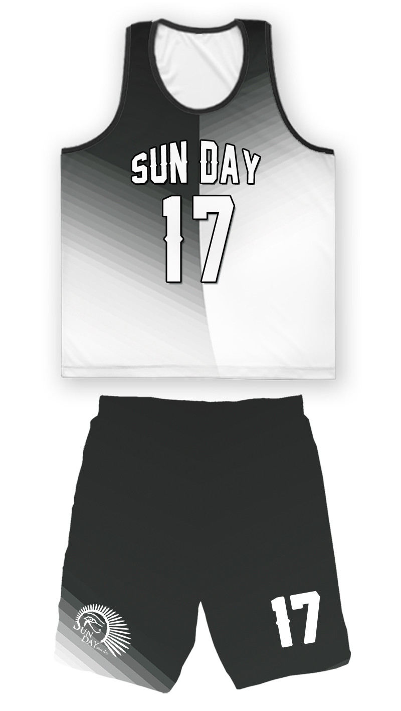 〔Sun Day〕不對稱漸層設計整套球衣