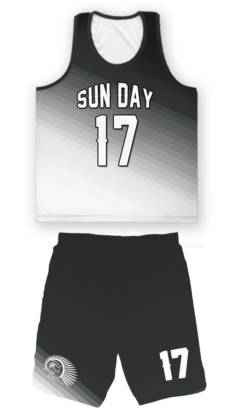 〔Sun Day〕單斜漸層設計整套球衣