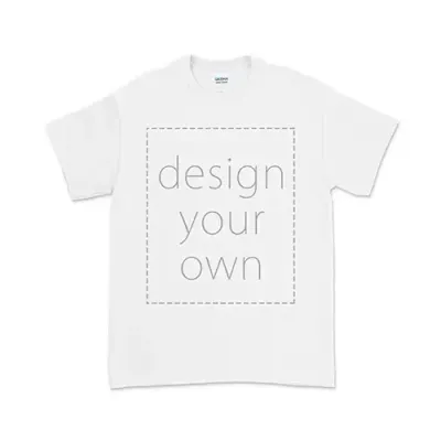 客製 局部 印花 純棉 白色 吉爾登 T恤 t shirt (直噴)