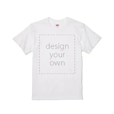 客製 局部 印花 純棉 United Athle 成人 白色 T恤 t shirt (直噴)