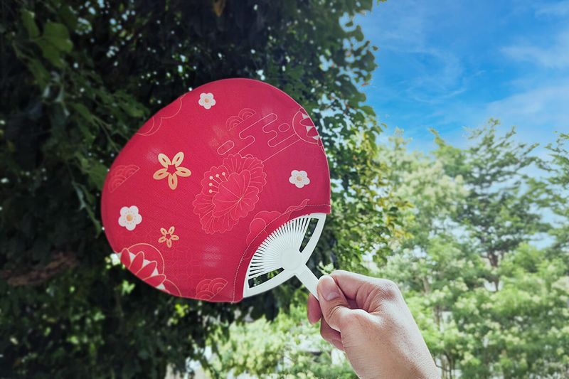 客製 滿版 印花 可拆洗 布 扇子 應援扇 廣告扇 ESG環保扇