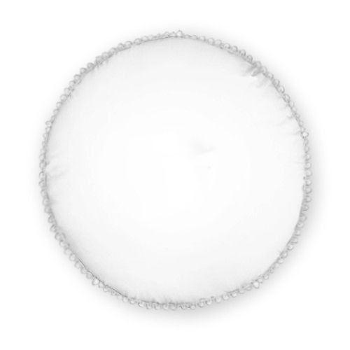 客製 滿版 印花 流蘇 圓形 可拆式 抱枕