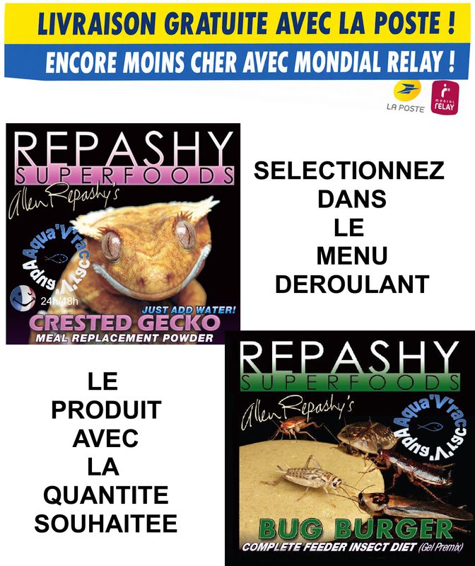 Repashy :  Crested Gecko OU Bug Burger