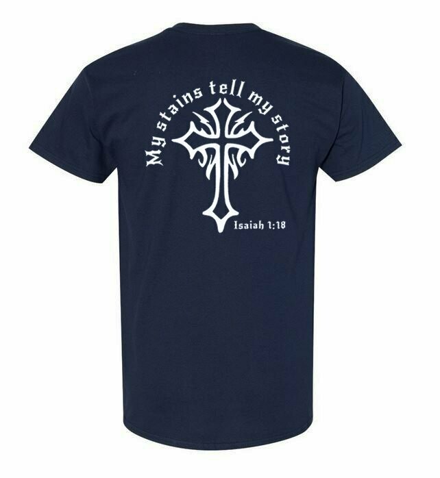 T-Shirt, Navy Blue, Medium