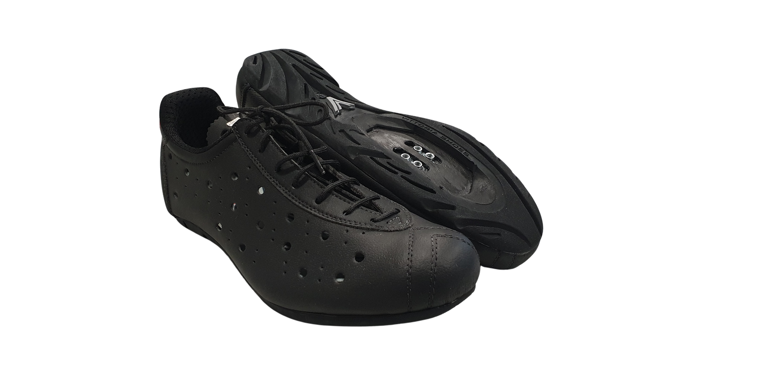 Rennrad-Fahrradschuh Vittoria "Classico 1976", nero, SPD-kompatibel