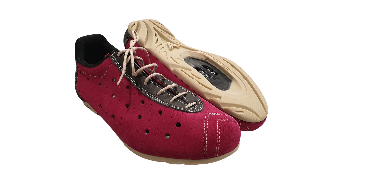 Rennrad-Fahrradschuh Vittoria "Classico 1976", magenta, SPD-kompatibel