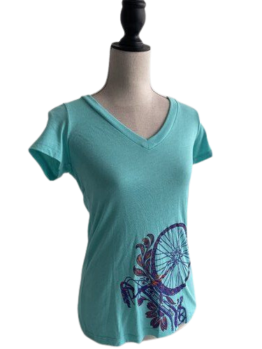 Liix T-Shirt "Clockwork" Lady, Damen Shirt, flower bike