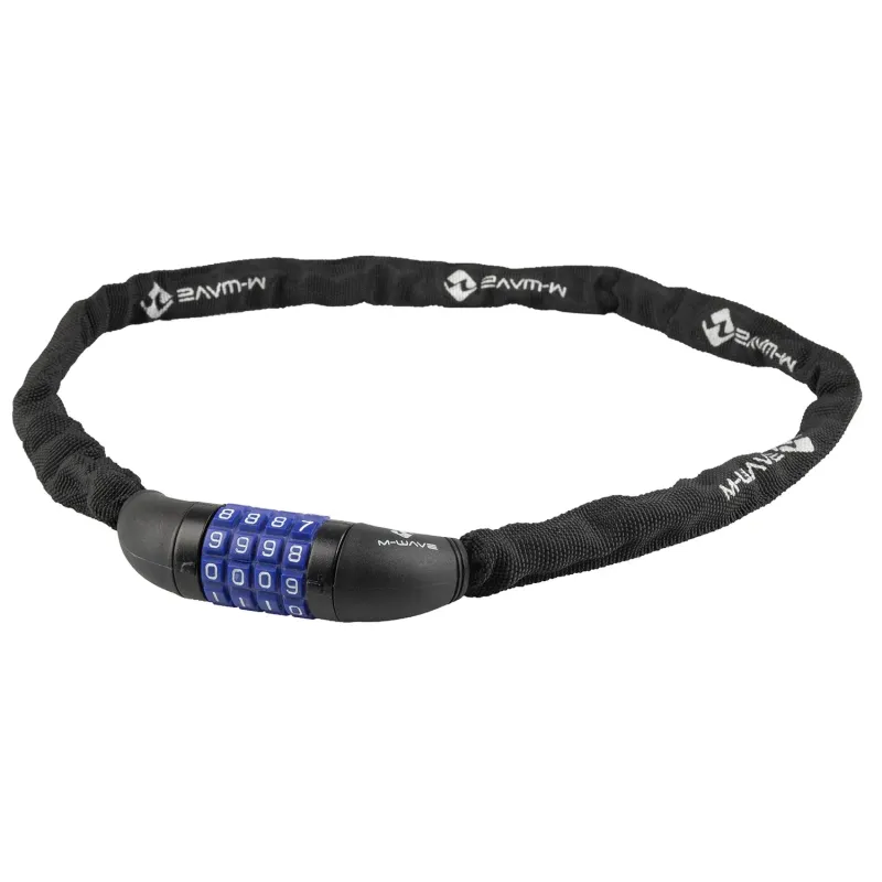 M-Wave Kettenschloss mit Zahlencode, schwarz M-Wave Kettenschloss mit Zahlencode, schwarz