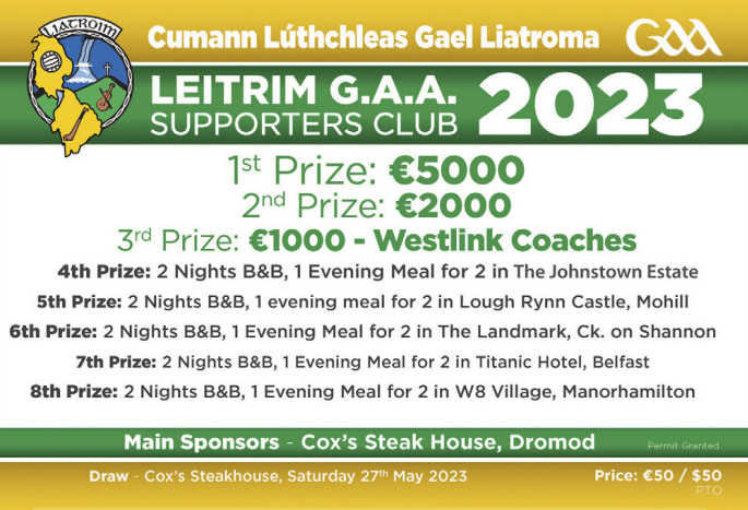 2023 Club Championship Fixtures for Int Round 1 & Senior Round 2 on w/e  11-13 Aug – » Leitrim GAA – CLG Liatroma