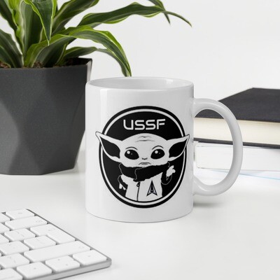 Space Force Baby Yoda Mug