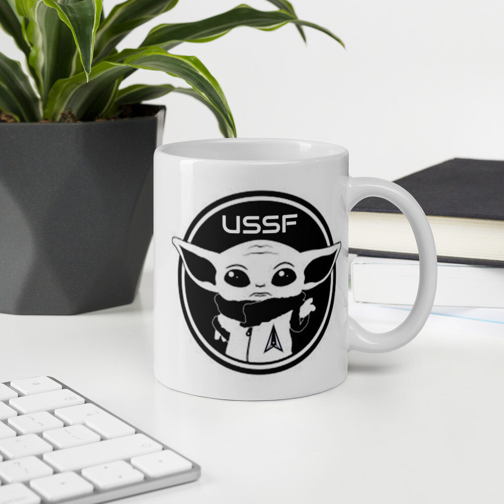 Space Force Baby Yoda Mug