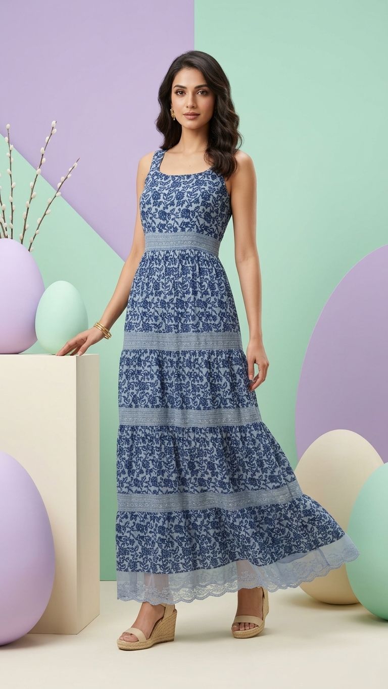Grey/blue  Maxi dress