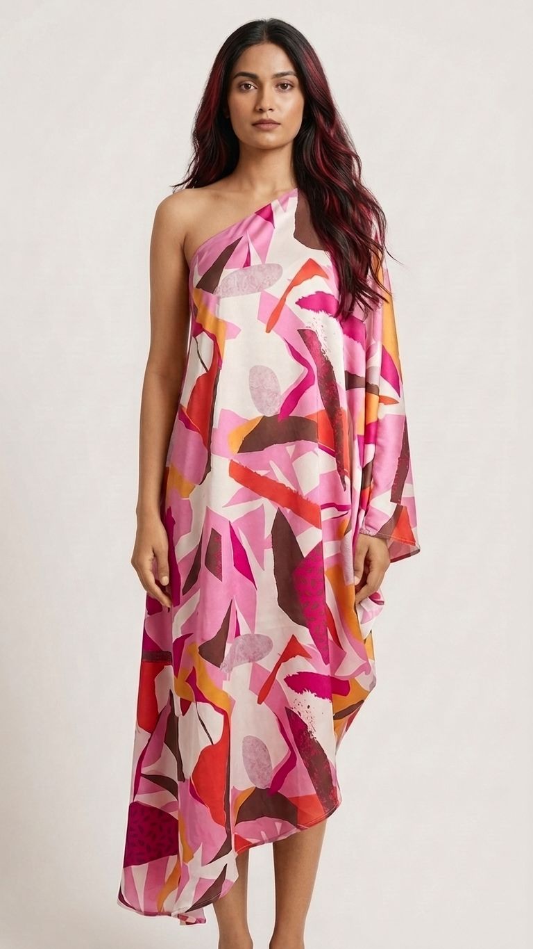 One shoulder Versatile dress
