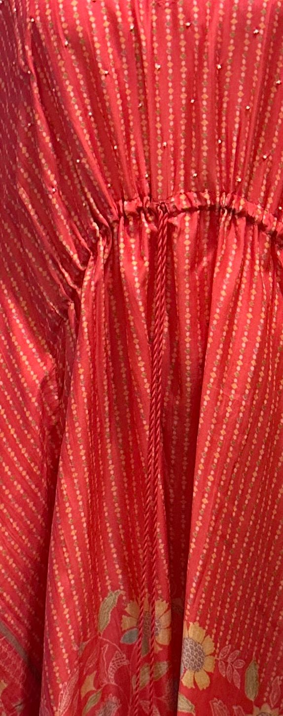 Mirror work kaftan