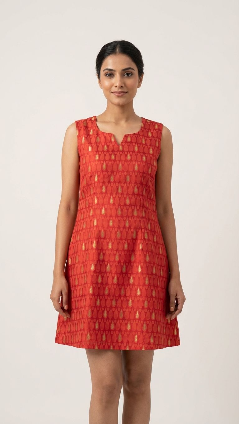 Brocade fusion dress
