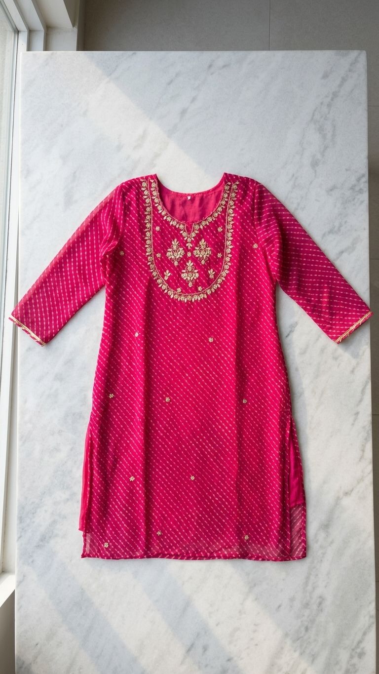 Plus size Chiffon Kurta