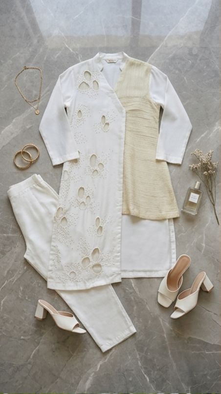 Ivory asymmetrical set