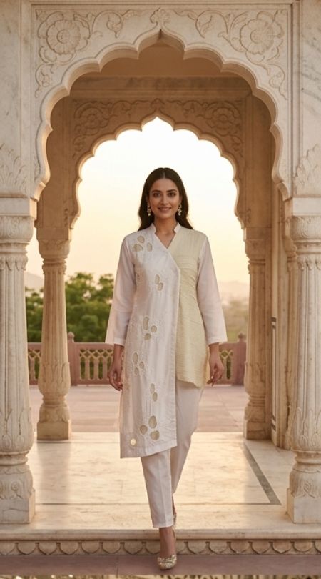 Ivory asymmetrical set