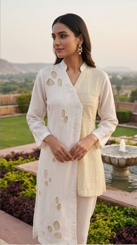 Ivory asymmetrical set