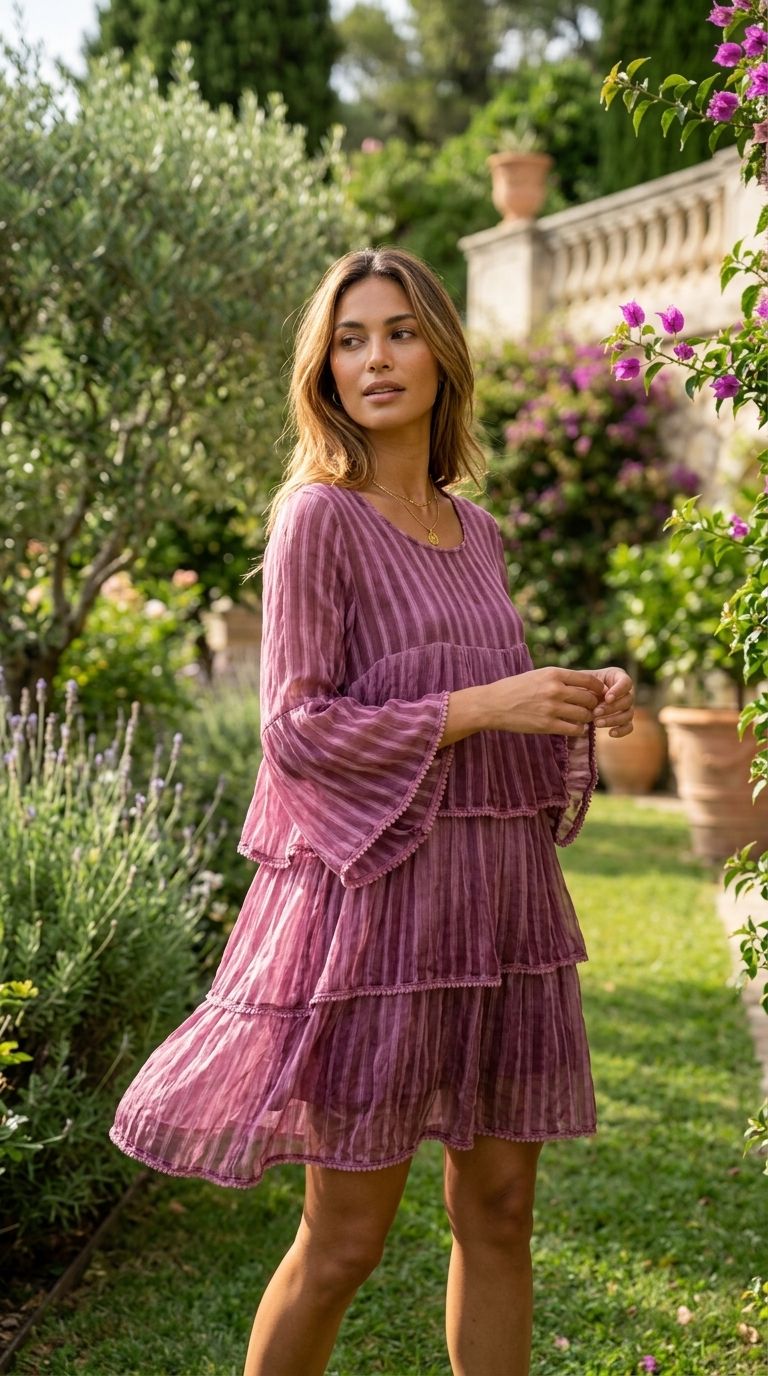 Plum tunic top