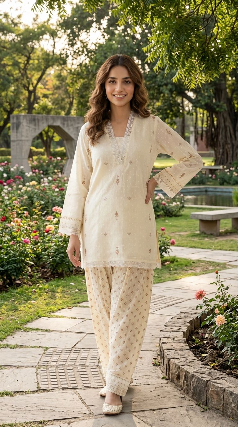 ivory Frshi salwar set