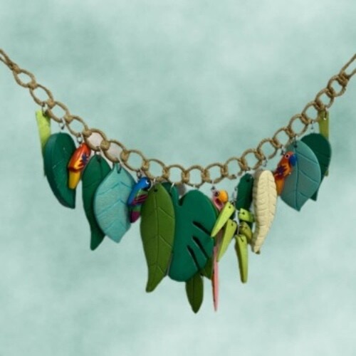 Wooden Leaf Necklace