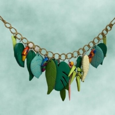 Wooden Leaf Necklace