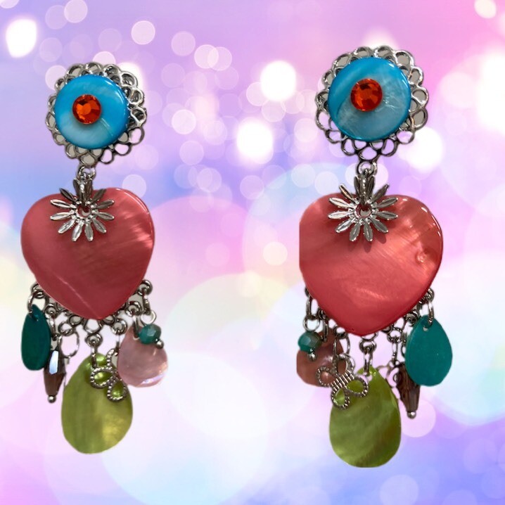 Multicoloured Drop Earrings
