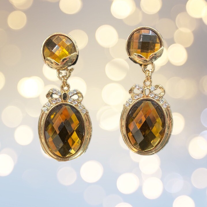 Faux Gem Earrings