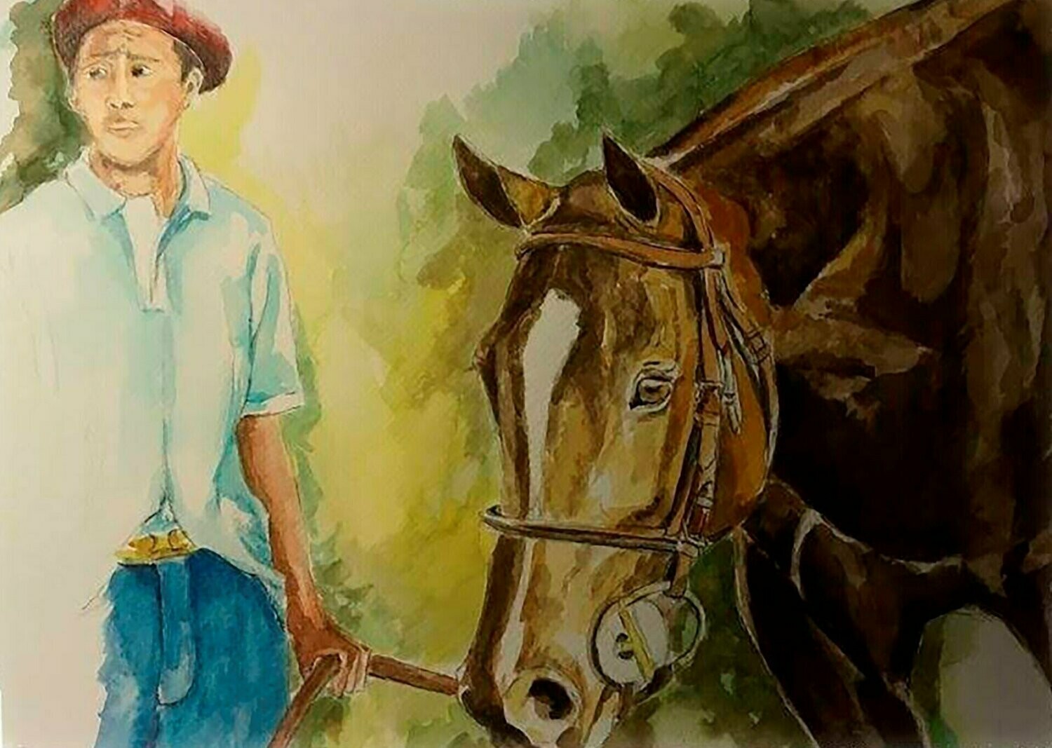 Acuarela de Polo I