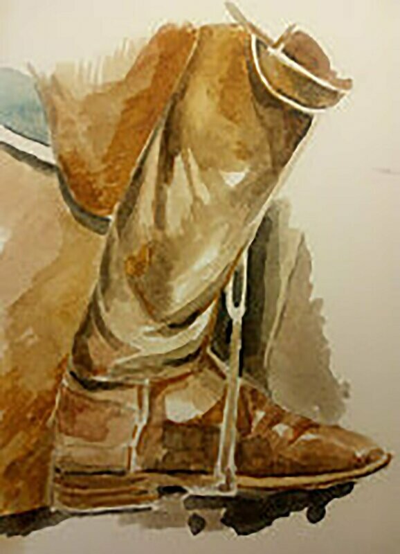 Acuarela de Botas