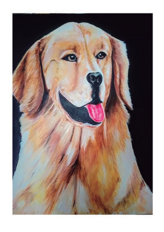 Perro en Oleo