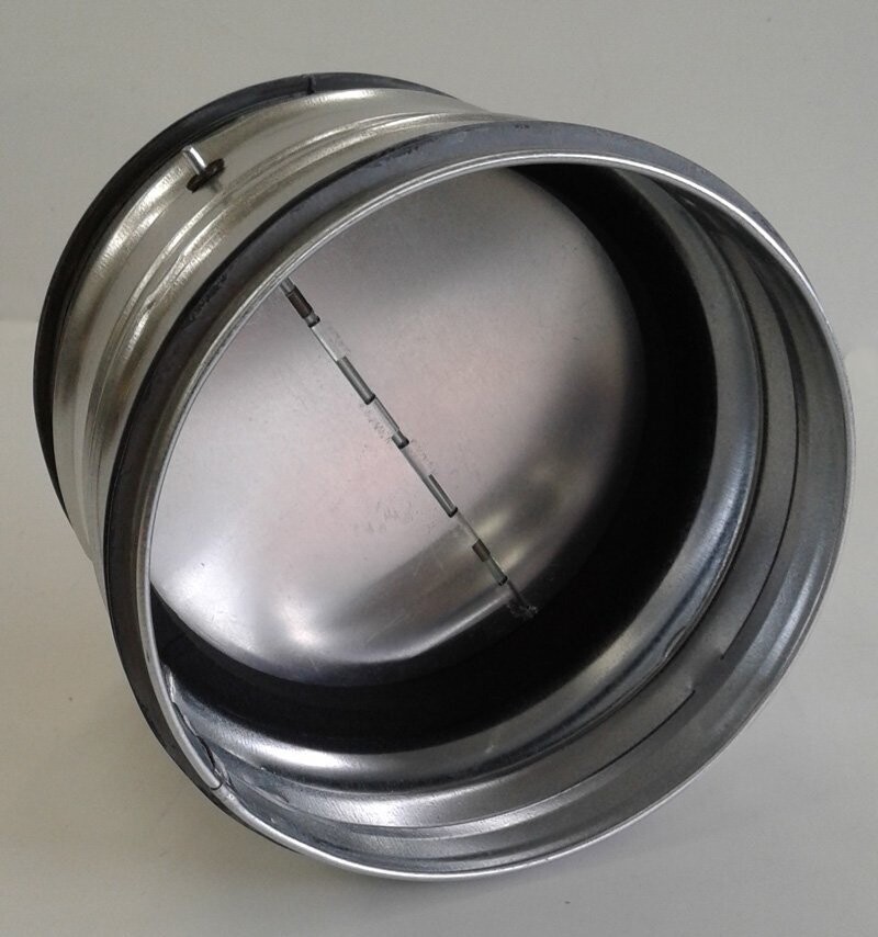 Rohrverbinder mit Rückschlagklappe Lippendichtung Lüftung Wickelfalzrohr