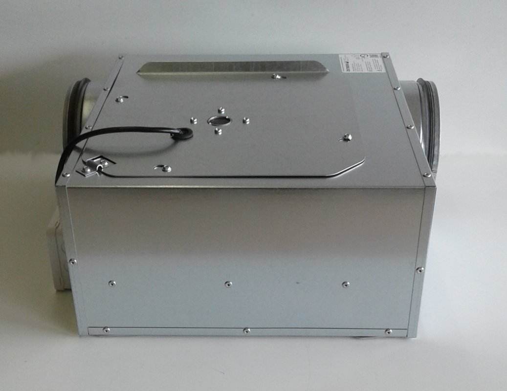 Flach Ventilator für Rohrmontage Anschluss 100 mm Rohrventilator Lüftung 
