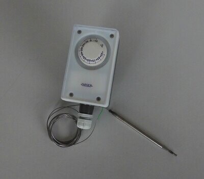 Thermostat mit 2 m Kapillarfühler Industrieregler -10 bis +90°C Jäger ATC0101