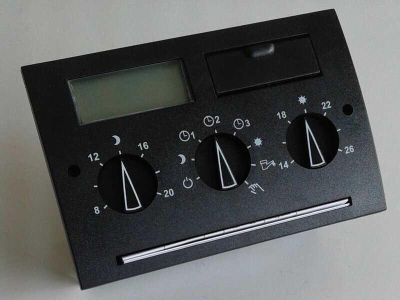 Heizungsregler Steuerung EBV GAMMA 2233BK Set mit Fühler und Klemmen