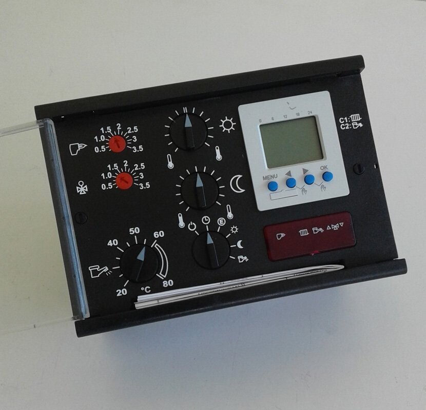 Heizungsregler Steuerung EBV DELTA+ 23B Set mit Fühler und Klemmen