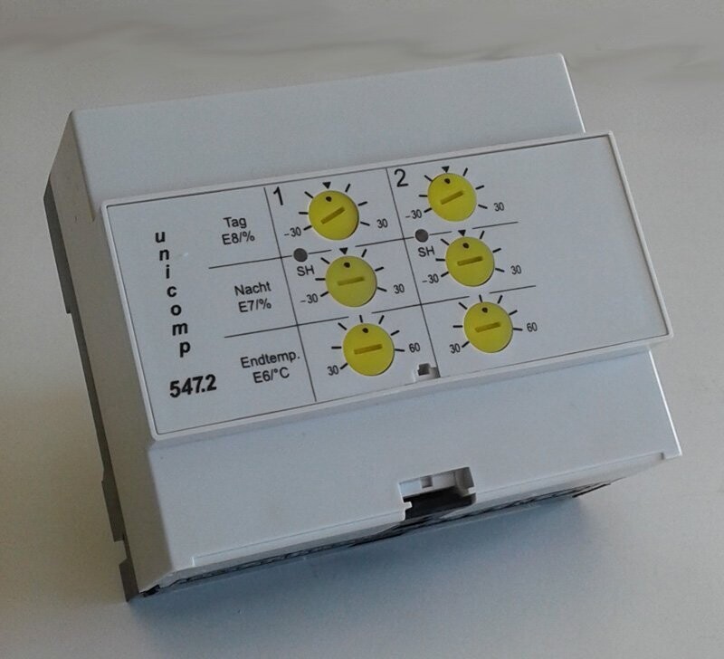 Sabi Aufladeautomat Elektrofußbodenheizung Unicomp 547.2 Laderegler 2 Heizkreise - als Ersatz kann der Tekmar Laderegler Typ T1983-ALR eingesetzt werden!