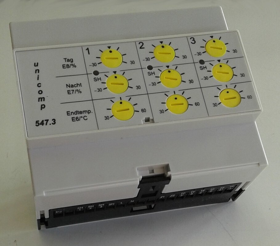 Sabi Aufladeautomat Elektrofußbodenheizung Unicomp 547.3 Laderegler 3 Heizkreise - als Ersatz kann der Tekmar Laderegler Typ T1983-ALR eingesetzt werden!