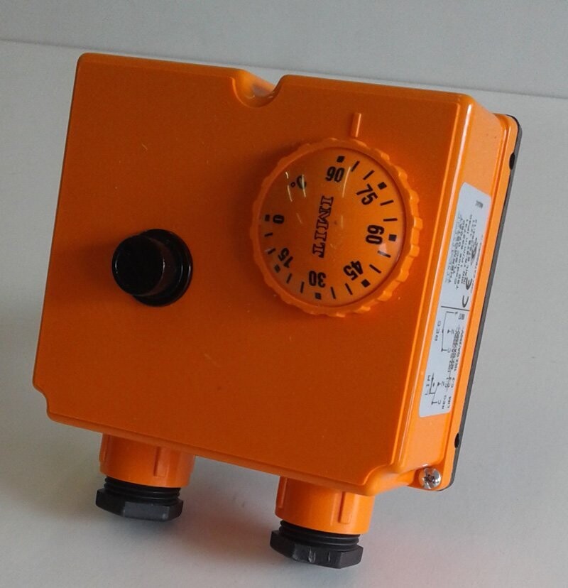 Imit Kesselthermostat Doppelthermostat Regler Begrenzer TLSC 100mm Tauchhülse