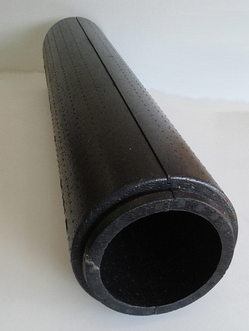 Lüftungsrohr DN150 isoliert wärmegedämmt 30 mm Zuluft Abluft bei Wohnraumlüftung, Bauteil: Rohr DN 150 mm - Länge 1 m