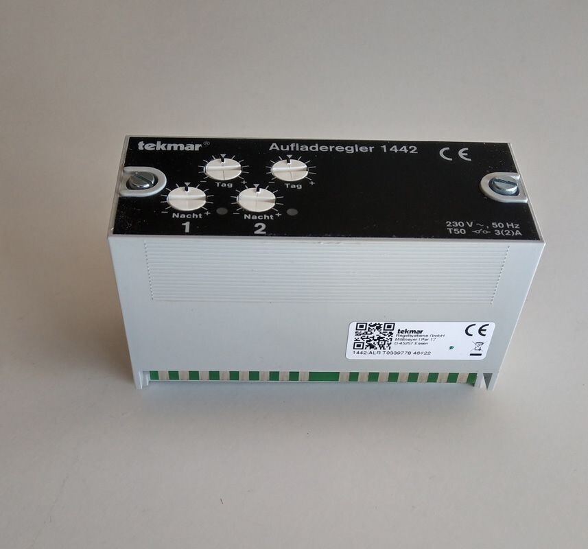 Tekmar Aufladeregler 1442 für Elektroheizungen Speicherheizung, Varianten: Regler ohne Sockel