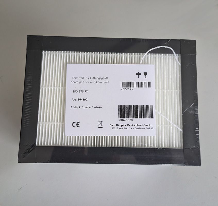 Ersatzfilter-Set F7/M5 für Außenluft und Abluft für Dimplex ZL 275 HF