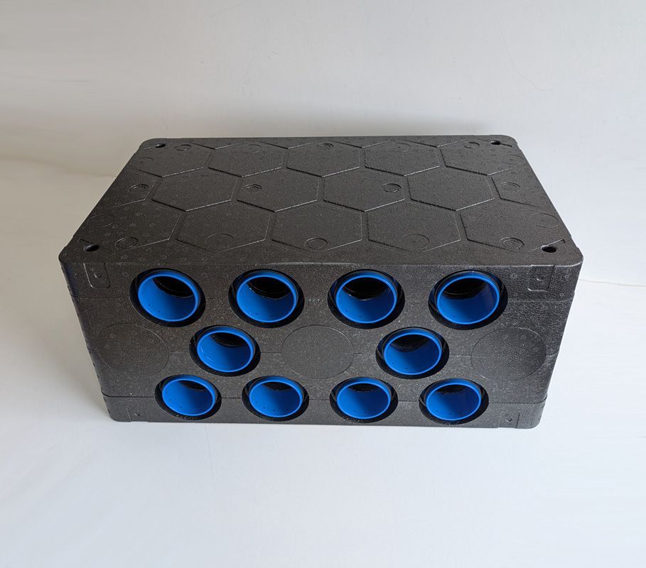Luftverteiler SYSTEM 75 für Zuluft und Abluft - 10 Anschlüsse 63 mm