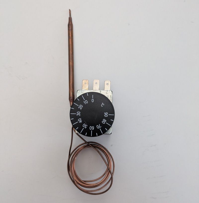 Jaeger Kapillarregler Temperaturbereich 0-90°C mit Regelknopf